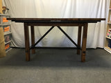 7pc Modern Craftsman Solid Tropical Wood Counter-Height Dining Set