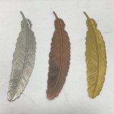Kayla's Kreations Single Metal Feather Bookmark