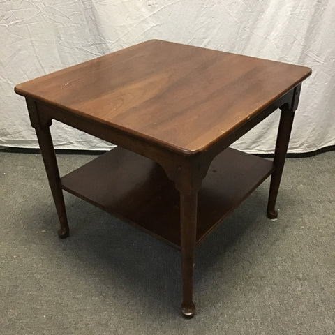 Vintage Stickley Solid Cherry 2-Tier End Table