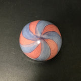 Single Retired Mackenzie-Childs Peppermint Swirl Ceramic Knob