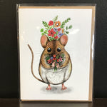 Cruz Illustrations "Andy the Mouse" Greeting Card