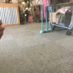 Vintage Green Painted Wood Mirror