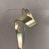 Vintage Modernist Gerhard Herbst Sterling Ribbon Earrings