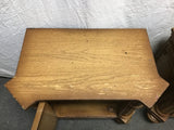 Pair of Vintage Carved Solid & Oak Veneer End Tables