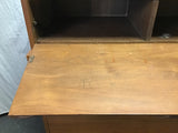 Vintage MCM Cherry Veneer 3-Drawer Chest of Drawers & Secretary Desk