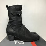 Arche "Gattaz" Black Latex 2" Block Heel Boots