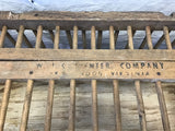 Vintage W.J. Carpenter Wood Rectangular Chicken Crate