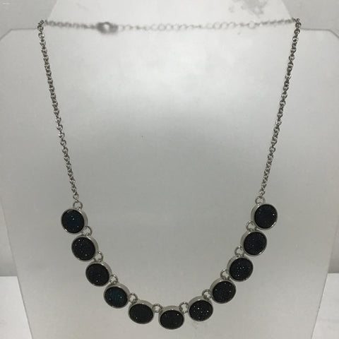 Black Druzy Necklace