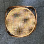 Vintage Square Bentwood & Cane End Table