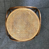 Vintage Square Bentwood & Cane End Table