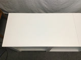 Modern White Laminate 3-Tier Entertainment Stand