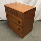 Vintage Federal Solid Cherry 3-Drawer Chest of Drawers