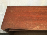 Vintage Mahogany Veneer 4-Tier 1-Drawer Shelf