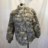 Vintage Sergio Valente Grey Rabbit Fur Coat