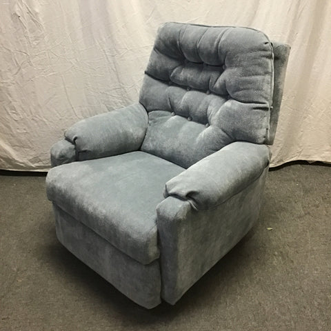 Modern Best Chair Blue Upholstered Rocking Recliner
