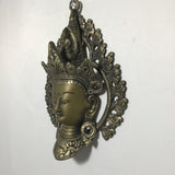 Vintage Wall Hanging Cast Brass Buddha