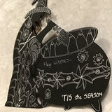 Eltimar Design Witch Fall Artwork on Black Wood Board