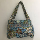 Retired Vera Bradley "Mod Bali Blue" Shoulder Bag