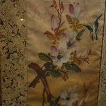 Vintage Framed Original Floral & Bird Batik
