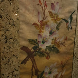Vintage Framed Original Floral & Bird Batik