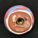 Single Retired Mackenzie-Childs Peppermint Swirl Ceramic Knob