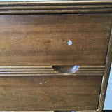 Vintage Art Deco Cherry Veneer 5-Drawer Chest of Drawers