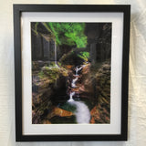 Framed Photo of Rainbow Falls in Watkins Glen