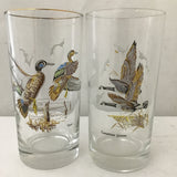 Set of 6 Vintage Game Bird Collins Glasses