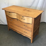 Antique Craftsman Solid American Chestnut 4-Drawer Dresser