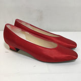 1980's Red Dyeables Kitten Heel Pumps