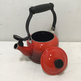 Le Creuset Red Enameled Steel 1.1L Demi Kettle