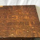 Antique Edwardian Tiger Oak Veneer 3-Drawer & 2-Door Cabinet Washstand