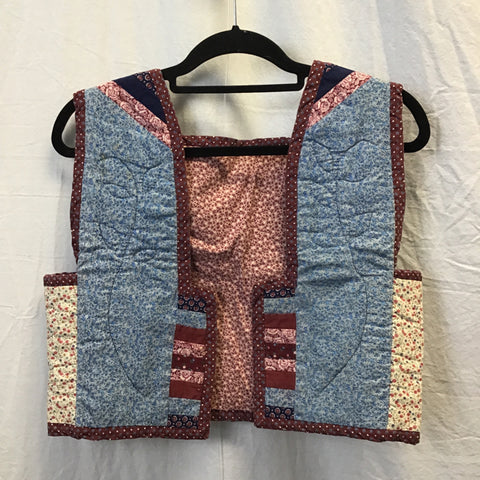 Vintage Handmade Quilted Vest