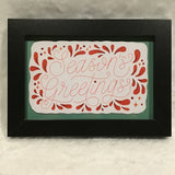 Eltimar Design Framed Small "Season's Greetings" Paper Artwork