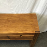 Modern Hand Crafted Solid Chinese Elm 4-Drawer Sofa Table