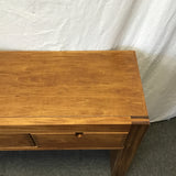 Modern Hand Crafted Solid Chinese Elm 4-Drawer Sofa Table