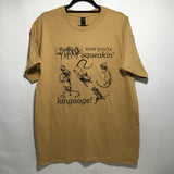 Quickdraw Studio "Squeakin' my Language" Small Screen Printed T-Shirt