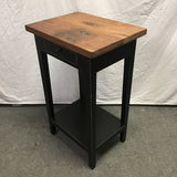 Modern Solid Walnut 2-Tier Night Stand