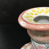 Retired Mackenzie-Childs "Rose Cottage" Ceramic Candle Holder