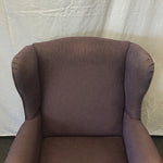 Modern Akin Ind. Purple Upholstered Wingback Armchair