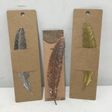 Kayla's Kreations Single Metal Feather Bookmark