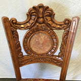 Modern Carved Solid Tropical Wood Accent Chair