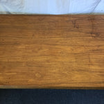 Vintage Craftsman Bishel Black Walnut Veneer Work Table