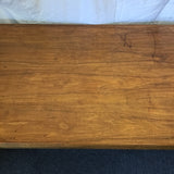 Vintage Craftsman Bishel Black Walnut Veneer Work Table