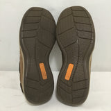 Rockport Works "Sailing Club" Brown Leather Steel Toe Boat Shoe