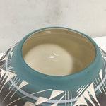 Modern Southwestern Blue & Grey Ceramic Vase