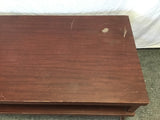Vintage MCM Mahogany Veneer 2-Tier Coffee Table