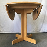 Modern Solid Tropical Wood Drop-Leaf Dining Table