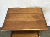 Single Vintage Federal Solid Cherry 2-Tier Night Stand