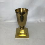 Modern Sudbury Solid Brass Square-Footed Chalice